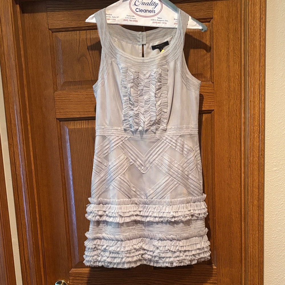 BCBGMaxAzria Light Gray Dress